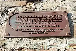 Tablica pamiątkowa 40-lecia schroniska