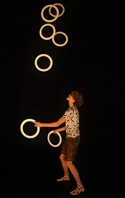 Żonglowanie 7 pierścieniami, Luca Pferdmenges