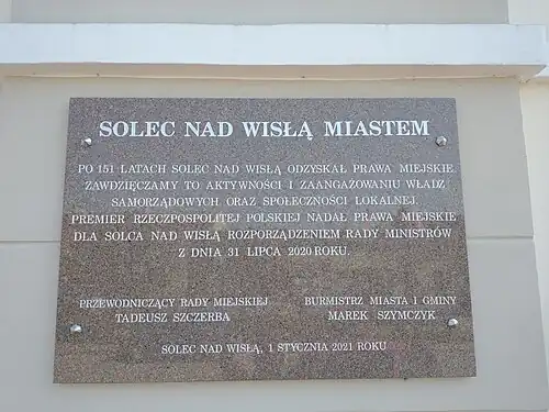 Jedna z tablic pamiątkowych