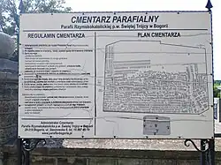 Mapa cmentarza