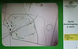 Plan Park Dendrologiczny w Lipnie