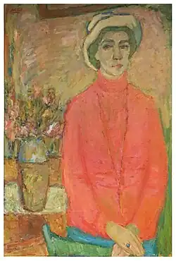 Portret kobiety, olej na płótnie (kolekcja prywatna)