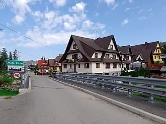 Wjazd do wsi od strony Błocisk