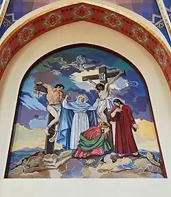 Polichromia wewnątrz kościoła