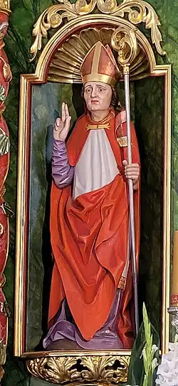 Gotycka rzeźba św. Mikołaja