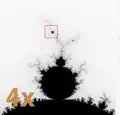 Zbiór Mandelbrota – powiększony fragment