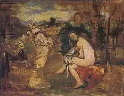 Édouard Manet, Zaskoczona nimfa, 1861