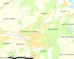 Plan gminy La Ferté-sous-Jouarre