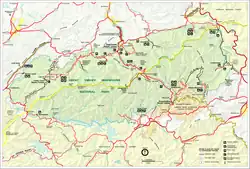Plan Park Narodowy Great Smoky Mountains