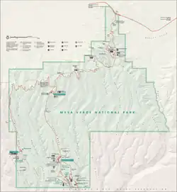 Plan Park Narodowy Mesa Verde