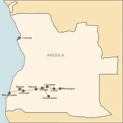 Mapa przebiegu linii kolejowej