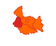 Położenie na mapie powiatu