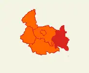 Położenie na mapie powiatu