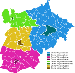 Plan powiatu wałeckiego