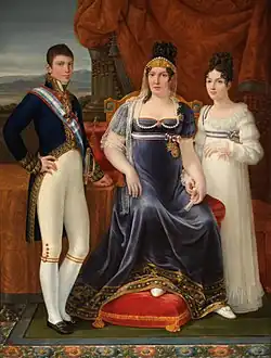 Królowa Etrurii i jej dzieci, 1815