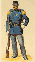 Uniform Marsouin’a (szeregowego) sprzed roku 1914.