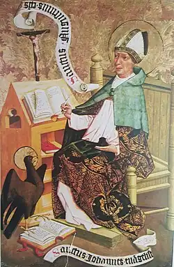 Mistrz Tryptyku Trójcy Świętej – Święty Augustyn Ołtarz z Mikuszyc, XV w.