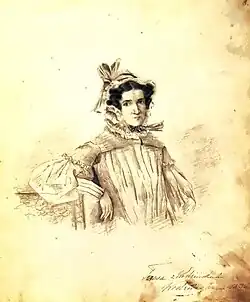 Matka Teresa Wodzińska - rysunek Marii Wodzińskiej