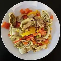 Maultaschen z warzywami