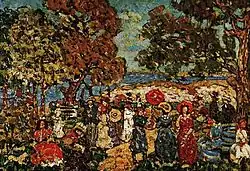 Maurice Brazil Prendergast, Pejzaż z postaciami, 1913, Munson-Williams-Proctor Arts Institute (nr kat. 895)