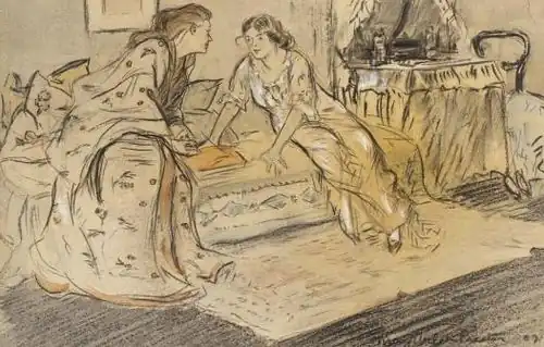 Powierniczki, rysunek/akwarela/gwasz, 1907, Barnes Foundation