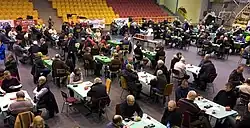 Hala podczas memoriału brydżowego (2018)