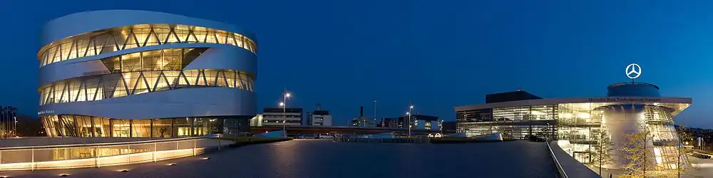 Panorama muzeum i centrum sprzedaży