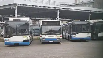 Mercedes O405NE #3065 stojący na zajezdni PKT w Gdyni.