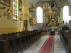 Wnętrze kościoła św. Józefa znajdującego się przy Rynku