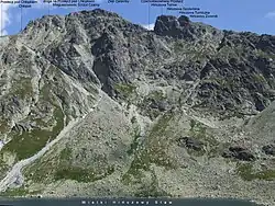 Widok znad Wielkiego Hińczowego Stawu