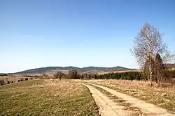 Widok na wieś od strony południowej