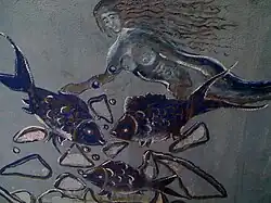 Graffiti znajdujące się w jednym z budynków nieistniejącego już basenu na Miedzyniu. Autor nieznany.