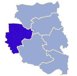 Położenie na mapie powiatu