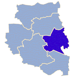 Położenie na mapie powiatu