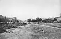 Miejsce po rozebranych wschodnich budynkach Koszar Mirowskich przygotowane pod budowę hal, 1898