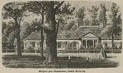 Miejsce przechadzkowe zwane Kaskadą w roku 1869