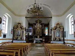 Wnętrze kościoła parafialnego w Mirczu