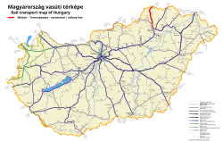 Mapa przebiegu linii kolejowej 94