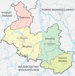 Plan powiatu mogileńskiego