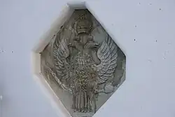 Herb Kantakuzen w rumuńskim klasztorze Comana.