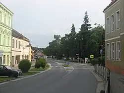 Droga I/43 w mieście Březová nad Svitavou