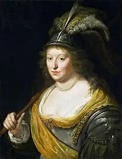 Portret damy jako Minerwy, lata 20. XVII wieku, Muzeum Narodowe w Gdańsku – Oddział Sztuki Dawnej