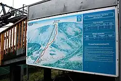 Plan ośrodka narciarskiego