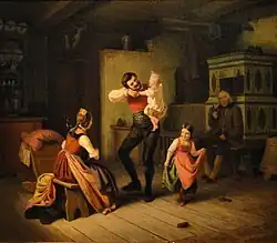 Chłopska rodzina w izbie (1845), Muzeum Narodowe w Szczecinie