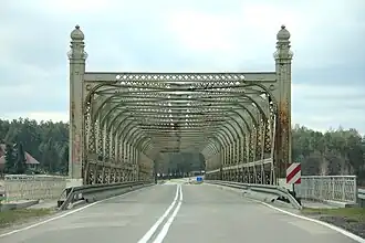 Most z 1893 r. na rzece Narew w pobliżu Ryboł