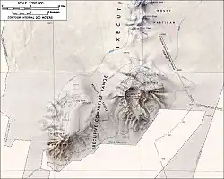 Mapa pasma górskiego