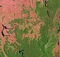 Góra Kościuszki widziana z satelity Landsat