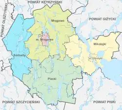 Plan powiatu mrągowskiego