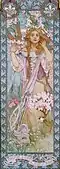 M. Adams jako Joanna d’Arc, Alfons Mucha, plakat z 1909 r.