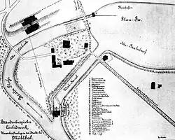 Plan stopnia wodnego z 1905 r.